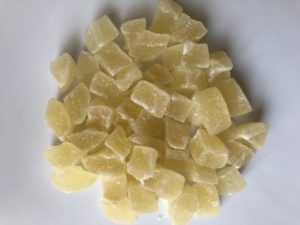 Ananas blokjes (gezoet)